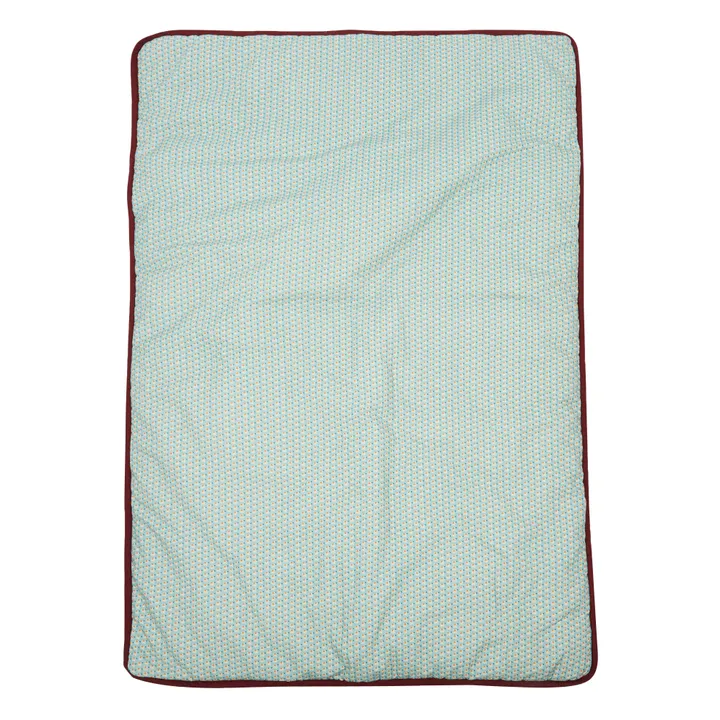 Manta patchwork de algodón Suzanne | Azul- Imagen del producto n°3
