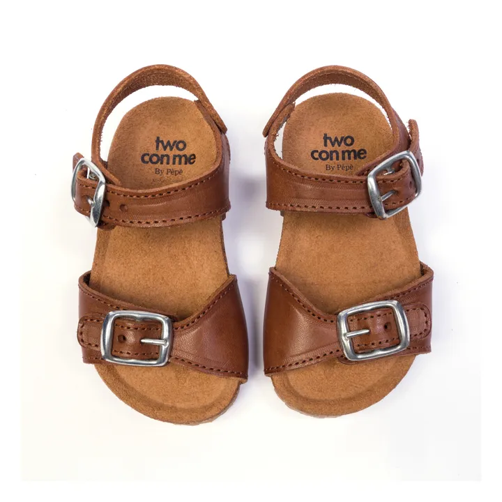 Two Con Me - Buckle Sandals | Caramel- Product image n°2