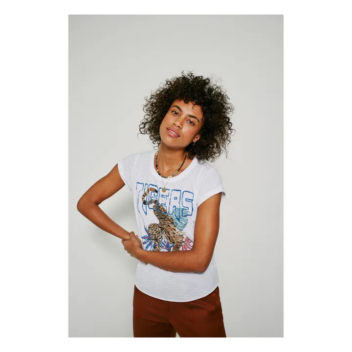 Camiseta Tova Algodón biológico | Blanco- Imagen del producto n°2