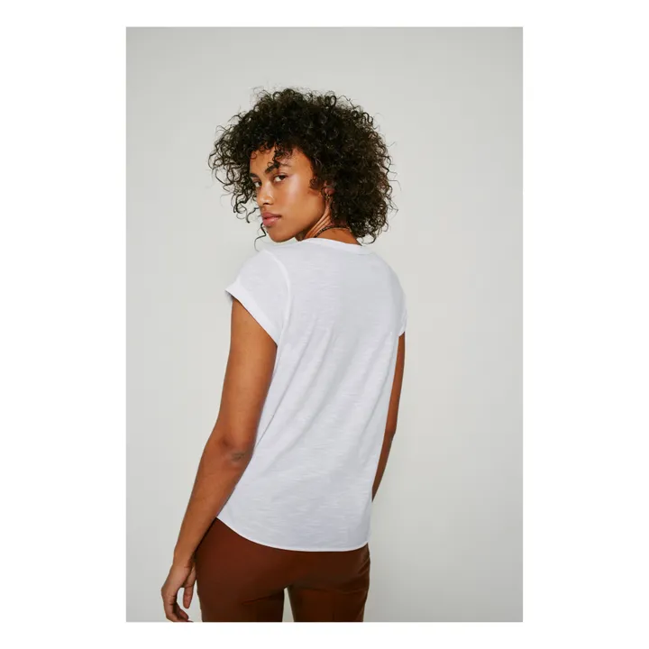 Camiseta Tova Algodón biológico | Blanco- Imagen del producto n°3