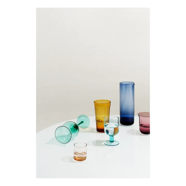 Carafe Bloom | Bleu turquoise- Image produit n°1