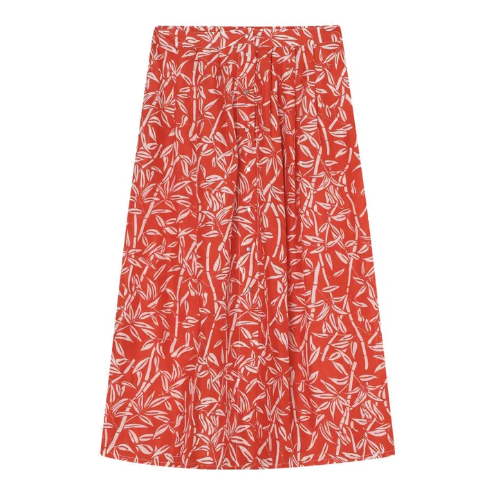 Mendes Silk Skirt | Red- Product image n°0