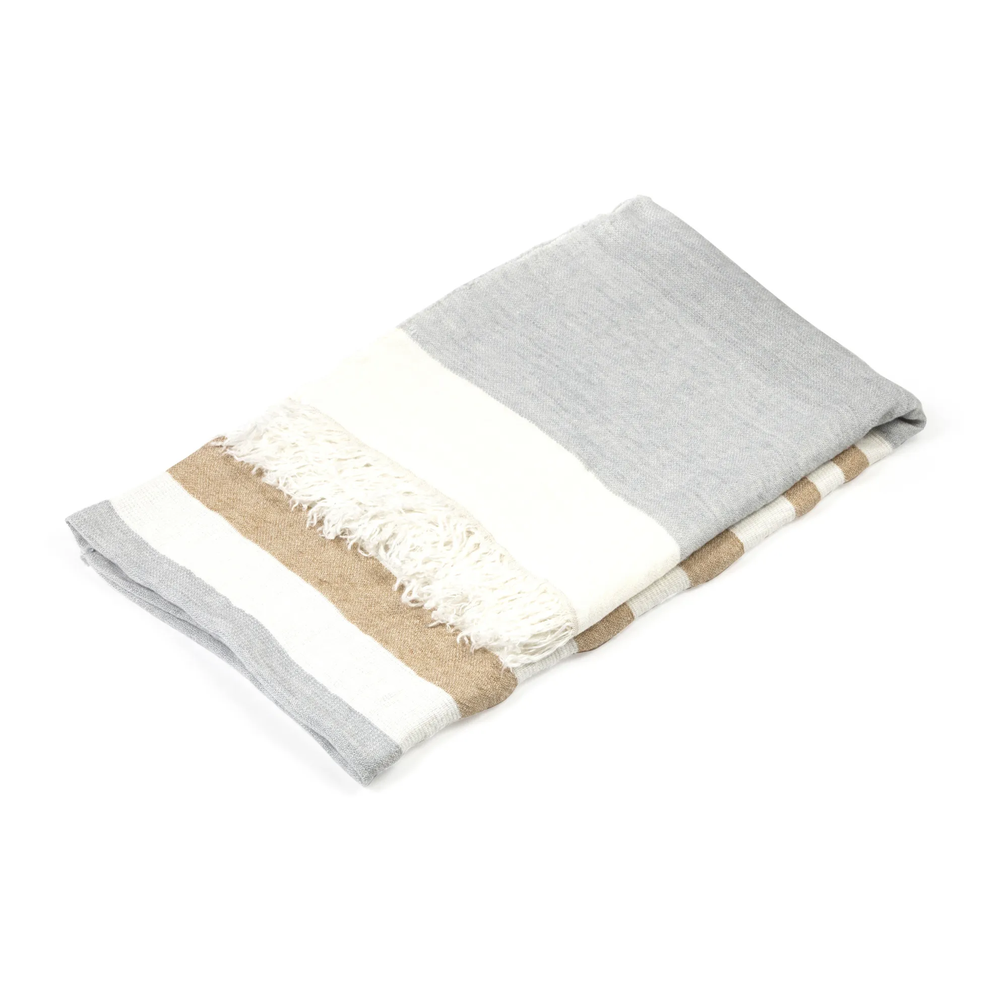 Libeco Grey Belgian Beach Towel