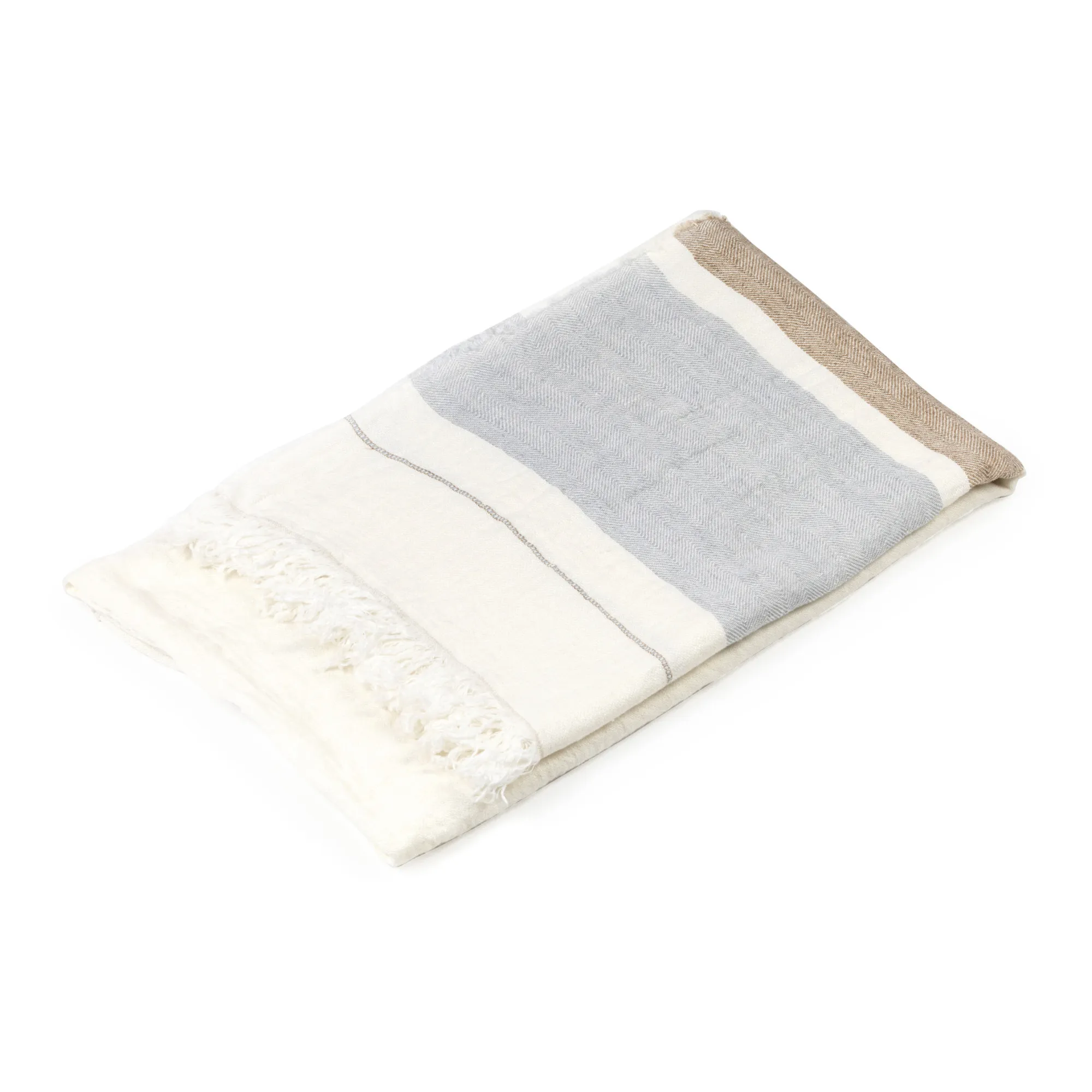 Libeco White Belgian Beach Towel