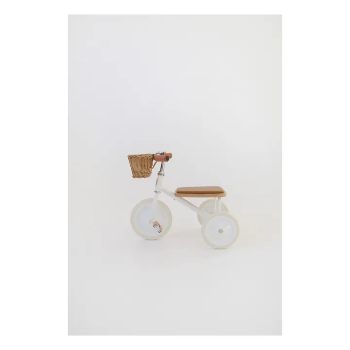 Tricycle en métal et bois | Blanc- Image produit n°5