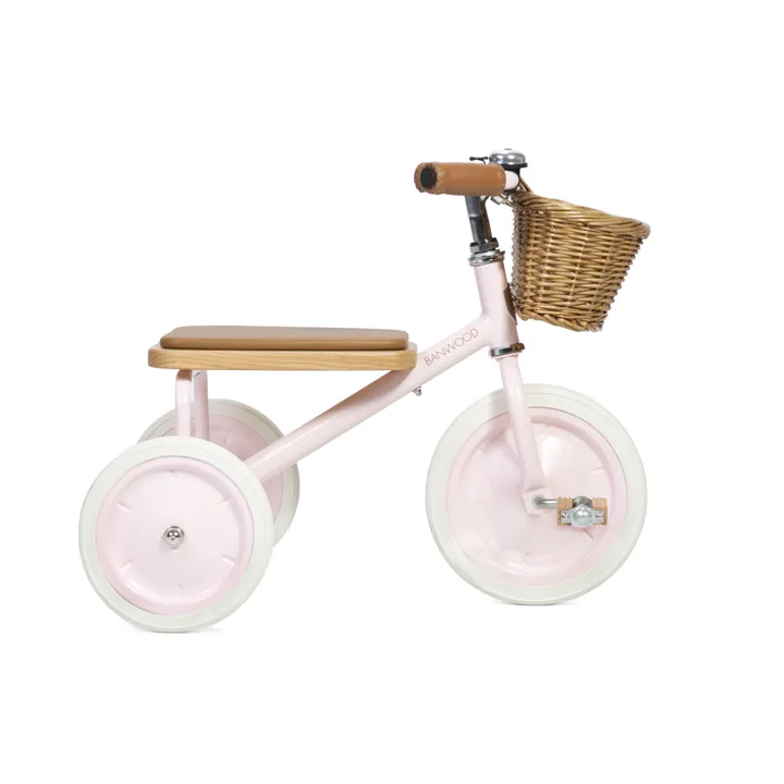 Triciclo en metal y madera | Rosa- Imagen del producto n°0