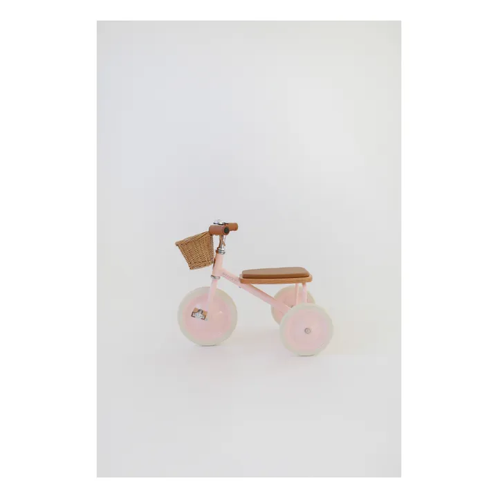 Triciclo en metal y madera | Rosa- Imagen del producto n°5