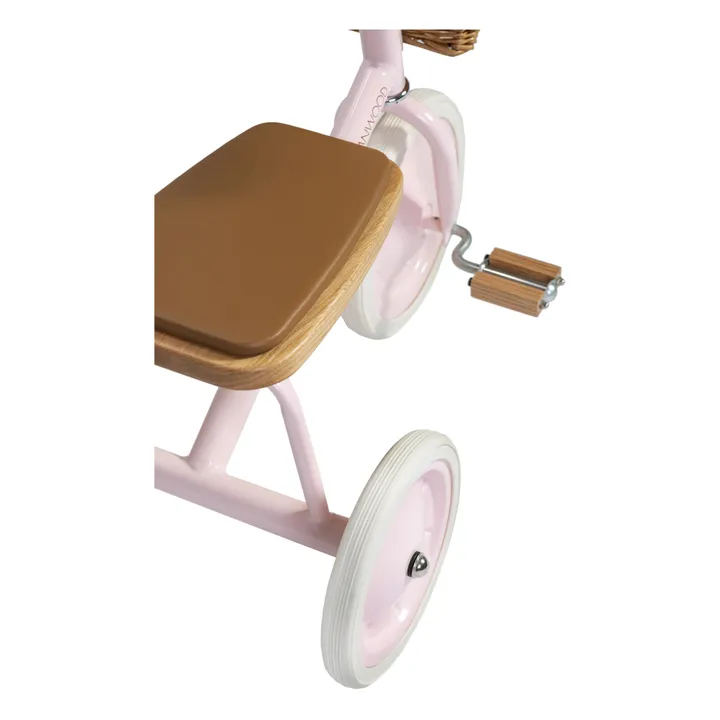 Triciclo en metal y madera | Rosa- Imagen del producto n°7