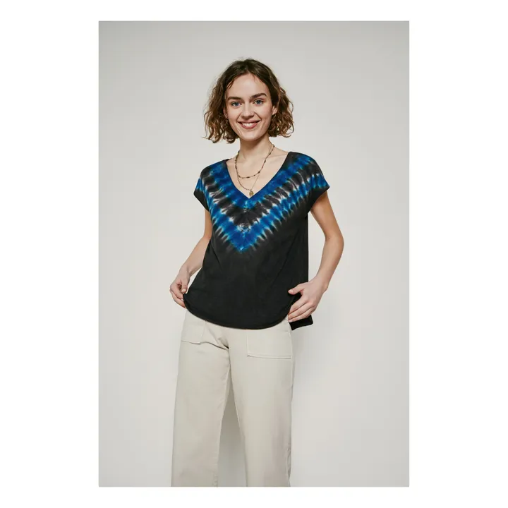 Camiseta Tarou Algodón biológico | Azul Mar- Imagen del producto n°1