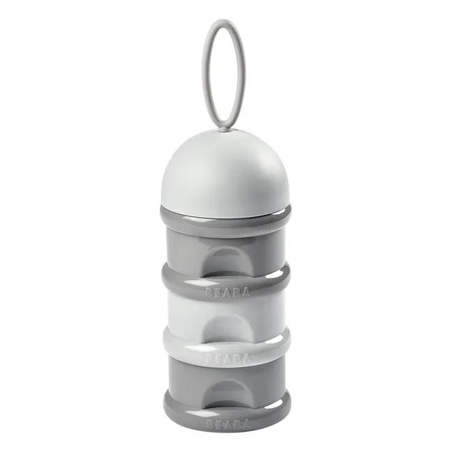 Dosing Container for Powdered Formula - 3 Compartments | Grey