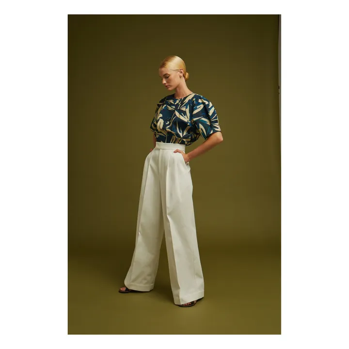Pantalone in gabardine di cotone Joplin | Bianco- Immagine del prodotto n°1