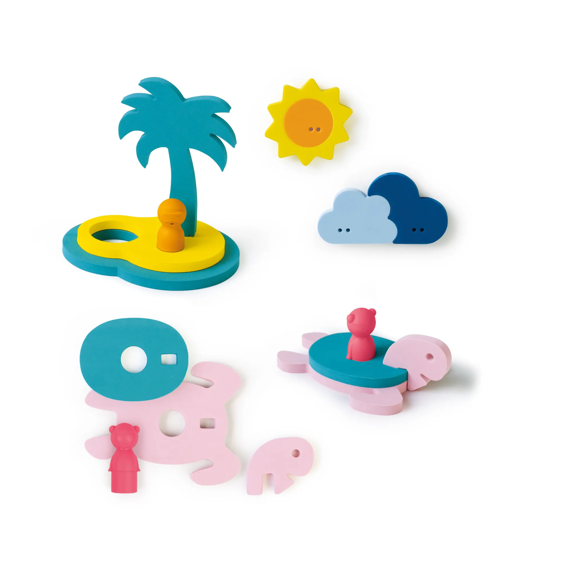 Quut - Puzzle de bain 3D  l'Ile au trésor - 12 pièces (Quut) - Image 1