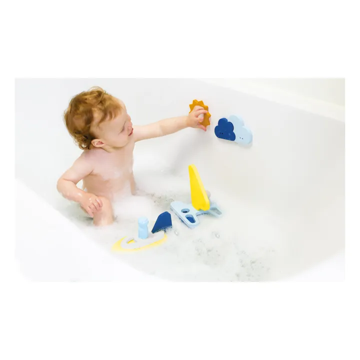 Puzzle 3D para el baño Voliers - 12 piezas | Azul- Imagen del producto n°1