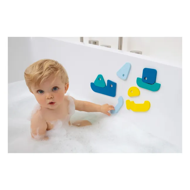 Puzzle para el baño Voliers | Azul