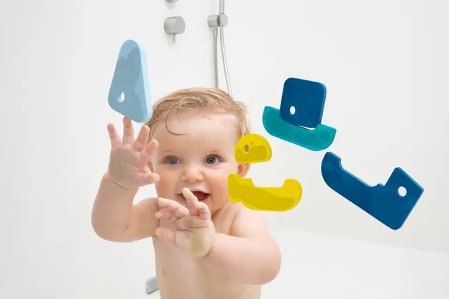 Puzzle para el baño Voliers | Azul