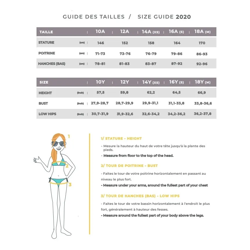 Haut de Maillot de Bain Bio Bralette | Bleu- Image produit n°3