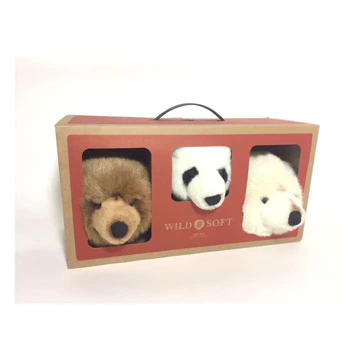 Bear Head Wall Mounts - Set of 3- Product image n°1