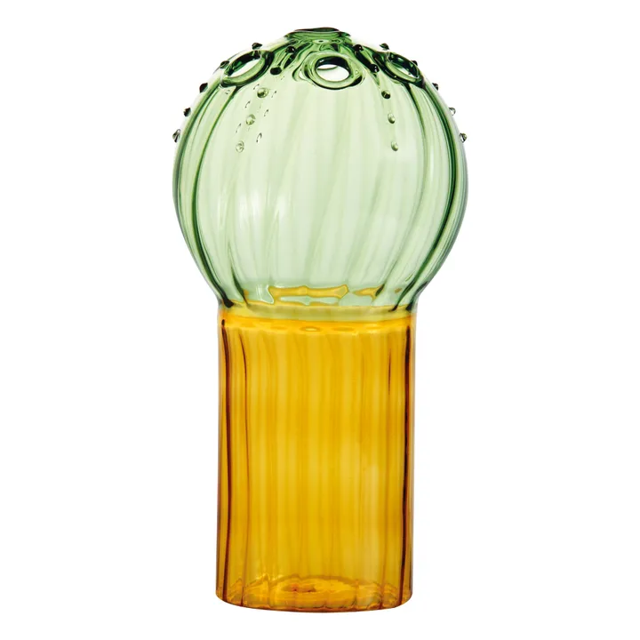 Zweifarbiges Glas Kaktus | Gelb- Produktbild Nr. 0