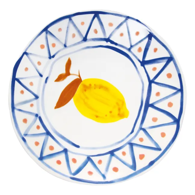 Marokkanische Teller Zitrone - 4er-Set