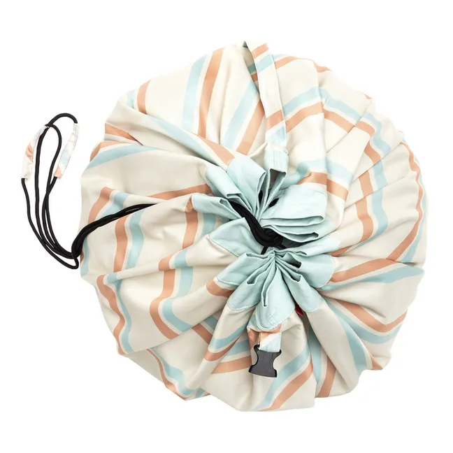 Noomad outdoor bag / mat - Stripes | Light blue
