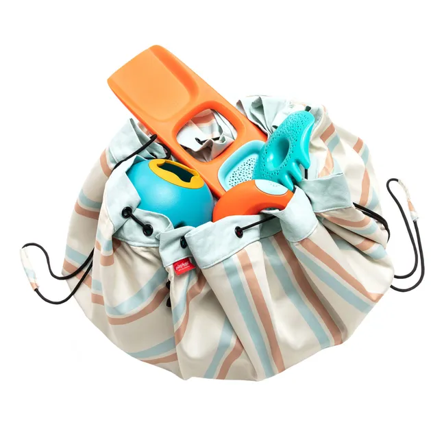 Noomad outdoor bag / mat - Stripes | Light blue