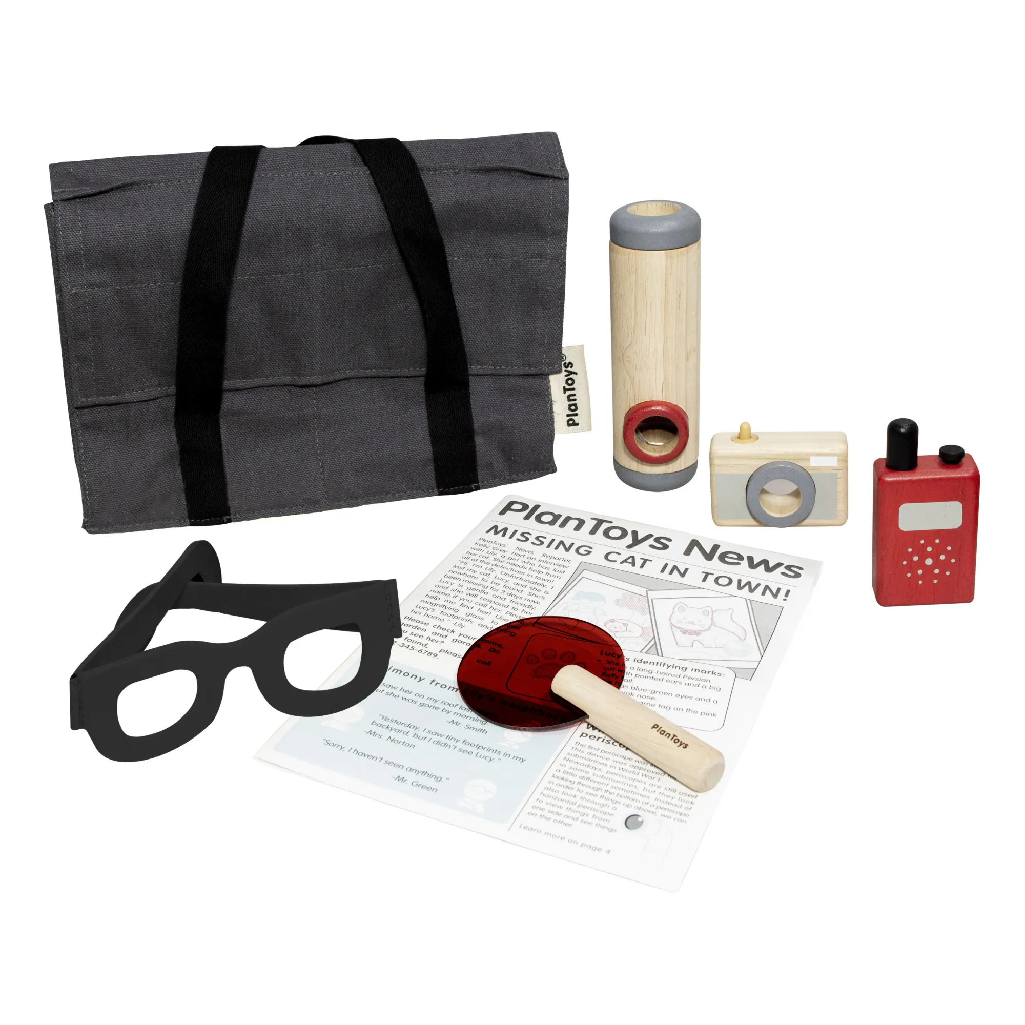 Plan Toys Multicoloured Detective Suitcase With Accessories