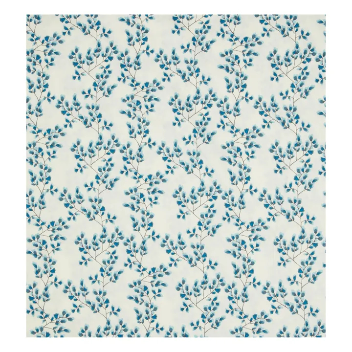Parure de lit Fiori en coton bio | Bleu- Image produit n°2