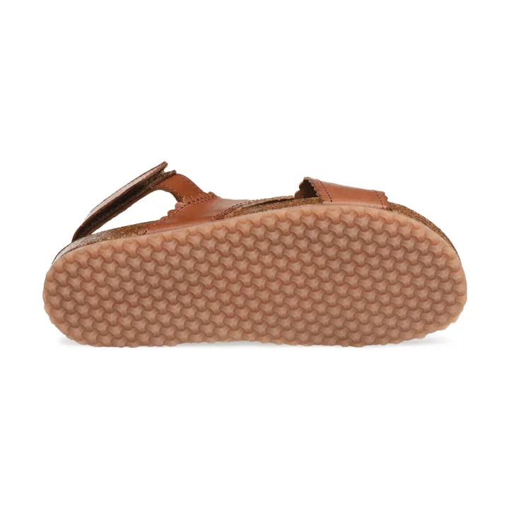 Two Con Me - Perforated Criss Cross Sandals | Caramel- Product image n°4