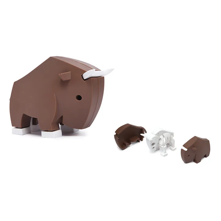 3D Gnou Puzzle | Brown- Product image n°2