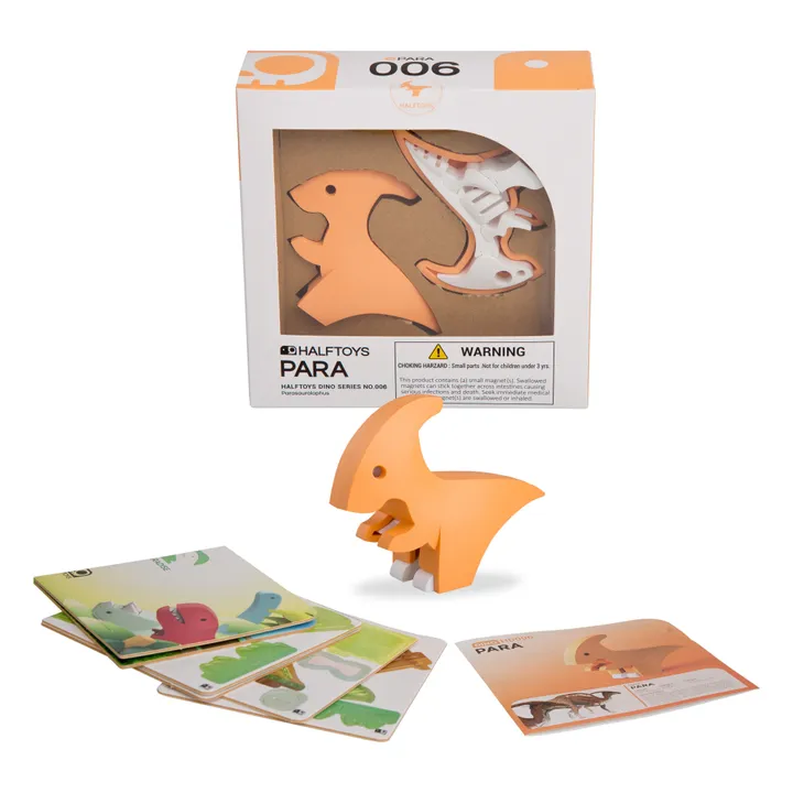 Puzzle 3D Parasaurolophus | Orange- Image produit n°0