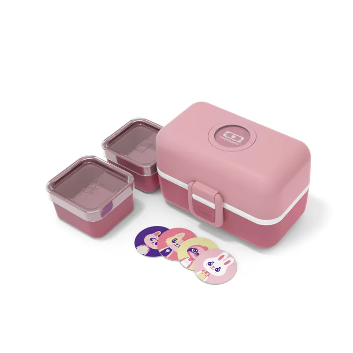 Kinder-Bentobox mit 3 flexiblen Fächern MB Tresor | Altrosa- Produktbild Nr. 0