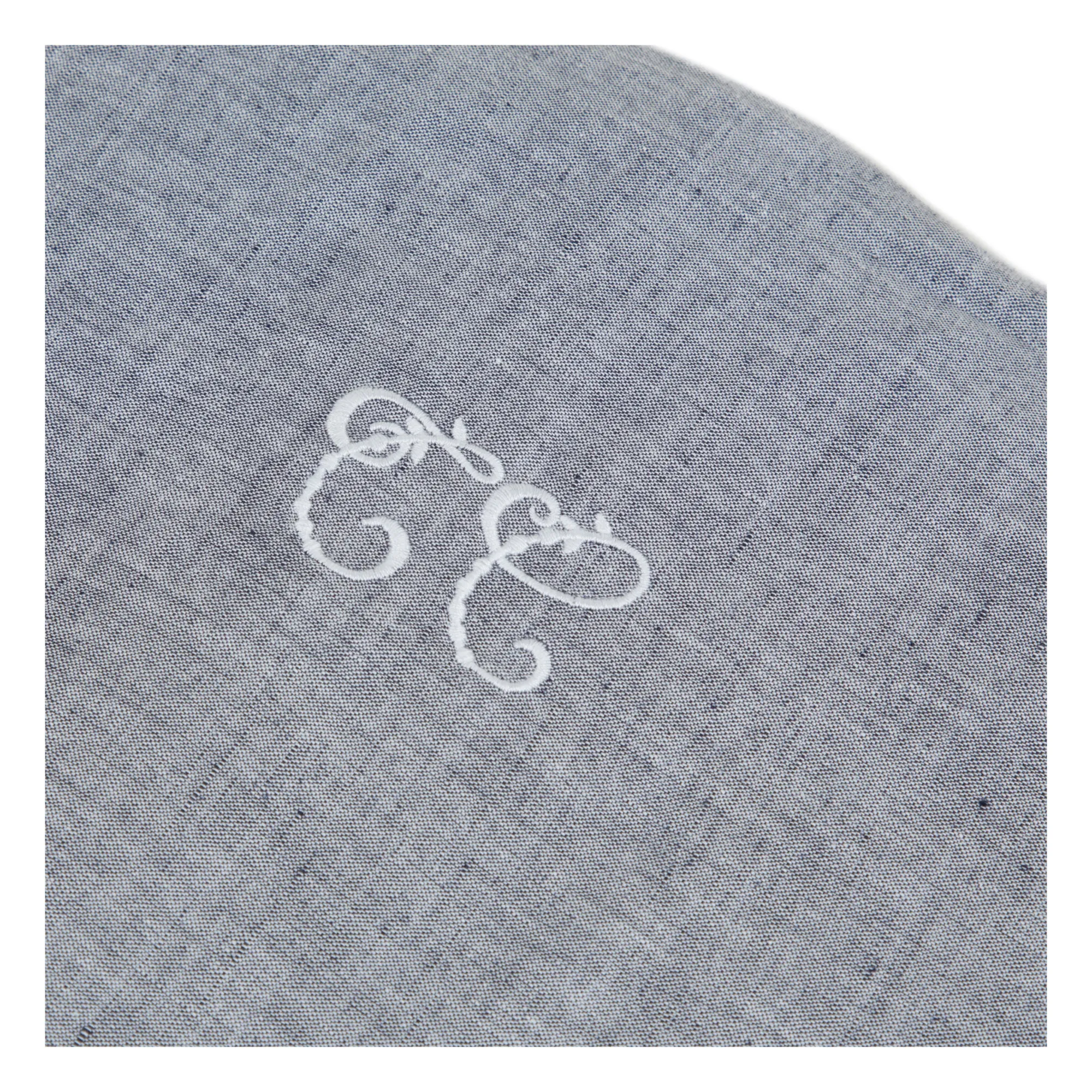 Leaf-Print Blanket | Grey- Product image n°6