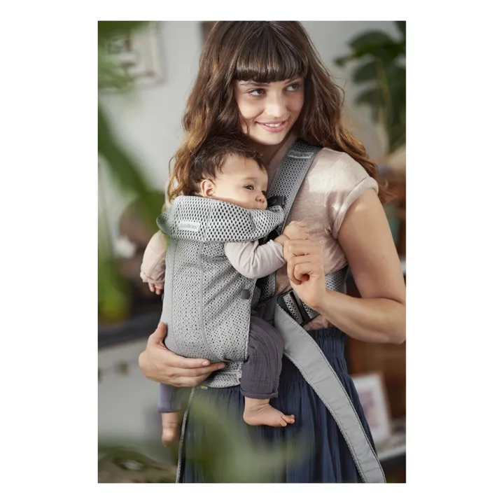 Porte-bébe Mini en mesh | Gris clair- Image produit n°1