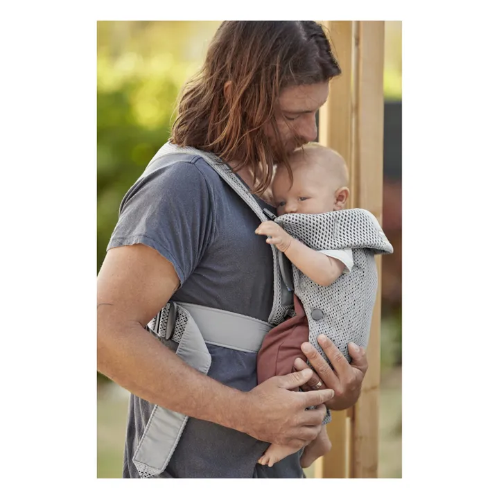 Porte-bébe Mini en mesh | Gris clair- Image produit n°2