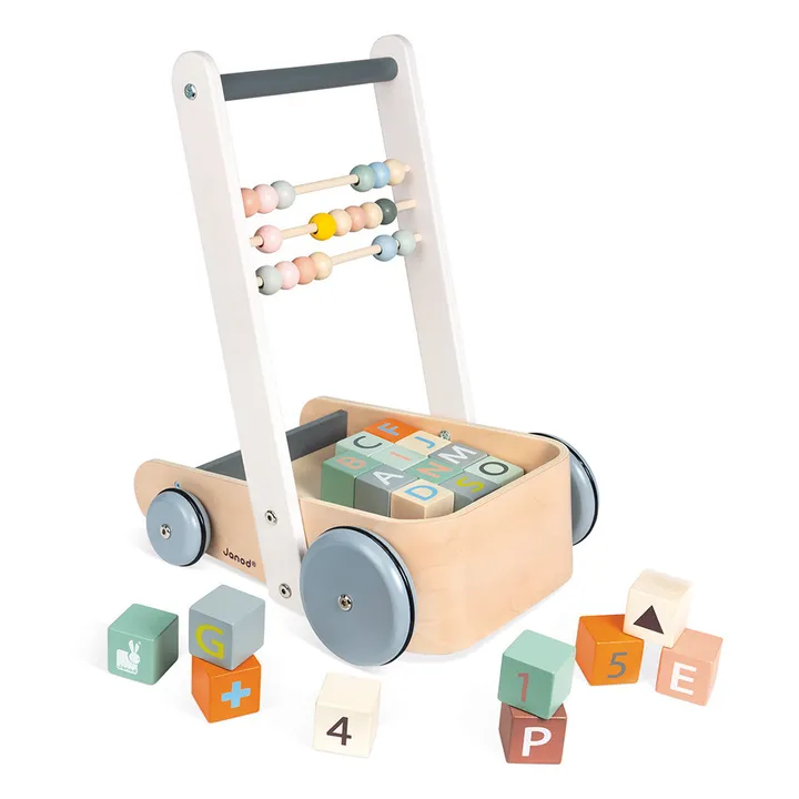 Chariot boulier et ses 20 cubes- Image produit n°1