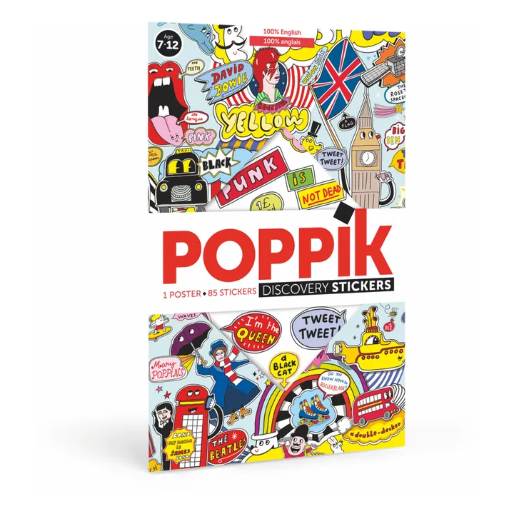 Poppik Discovery 100% English Sticker Poster Poppik Discovery 100% English Sticker Poster