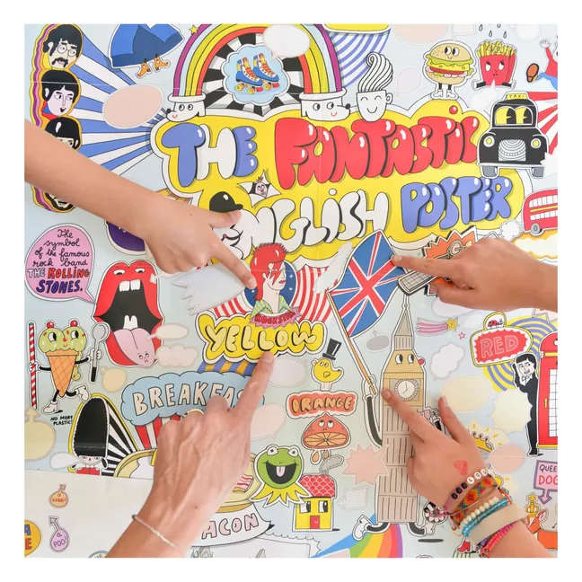 Poster Stickers 100% Englisch