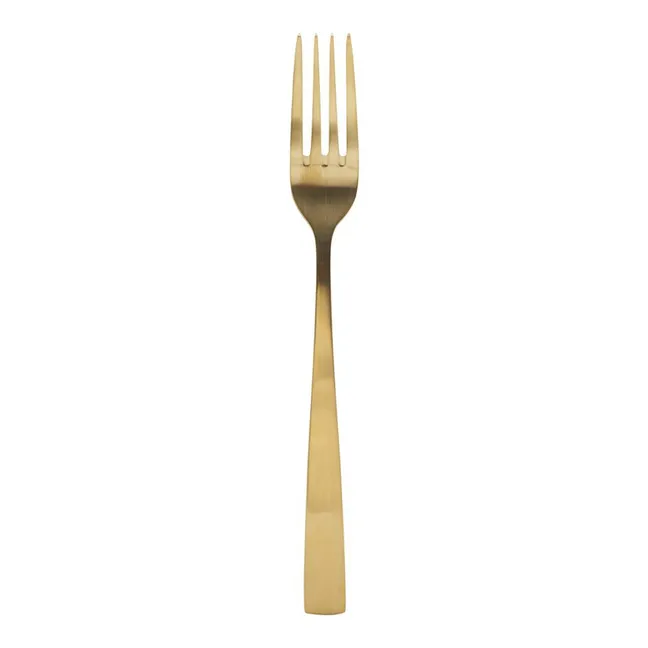 Tenedor de acero inoxidable | Dorado