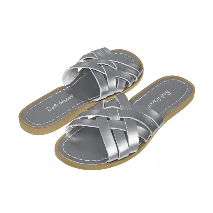 Sandalen Retro Slide Premium - Damenkollektion  | Silber- Produktbild Nr. 0