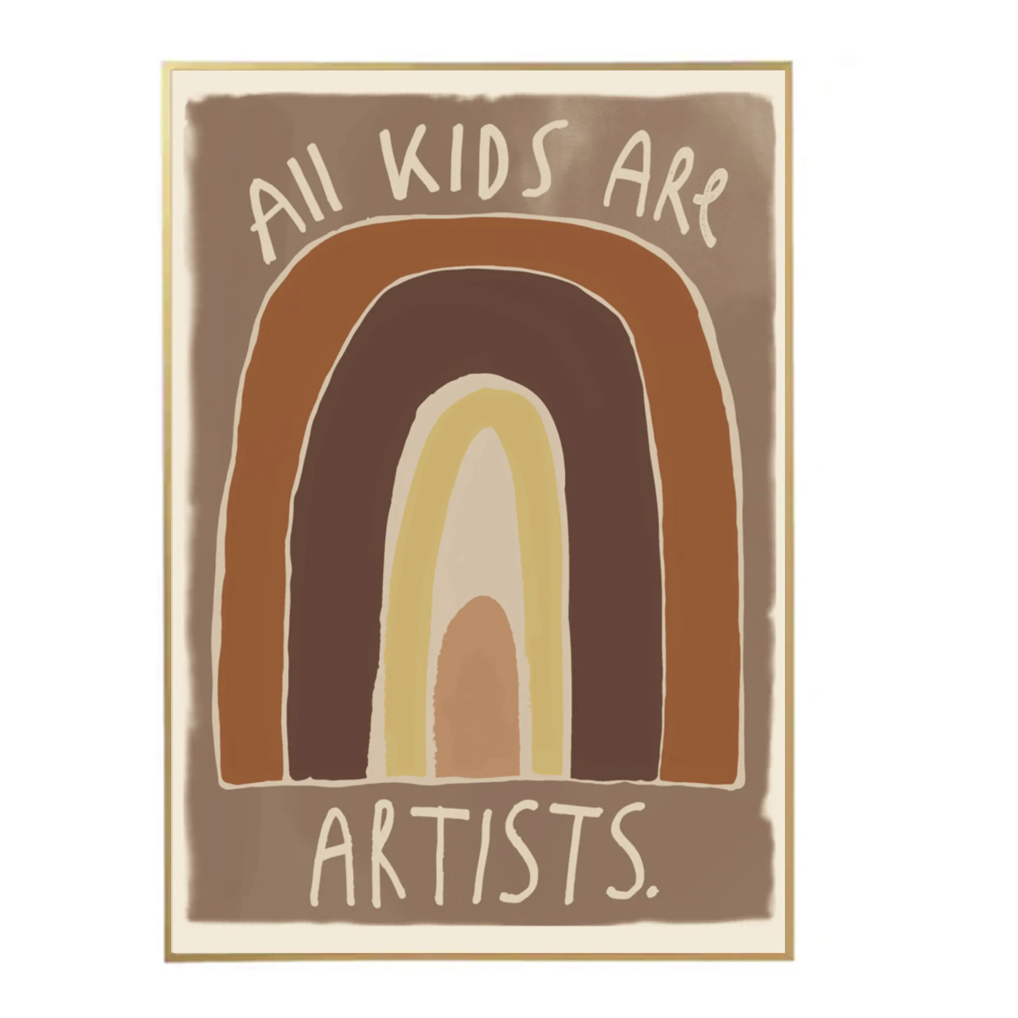 Studio Loco Multicoloured Kids Are Artists Large Poster