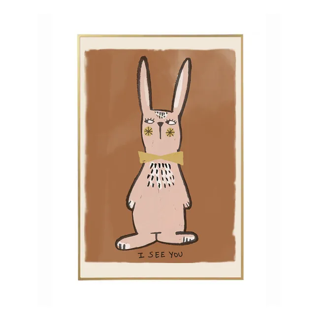 Grande affiche Lapin I see you