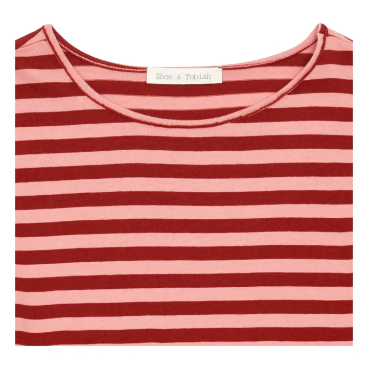 Gestreiftes T-Shirt | Rot- Produktbild Nr. 1