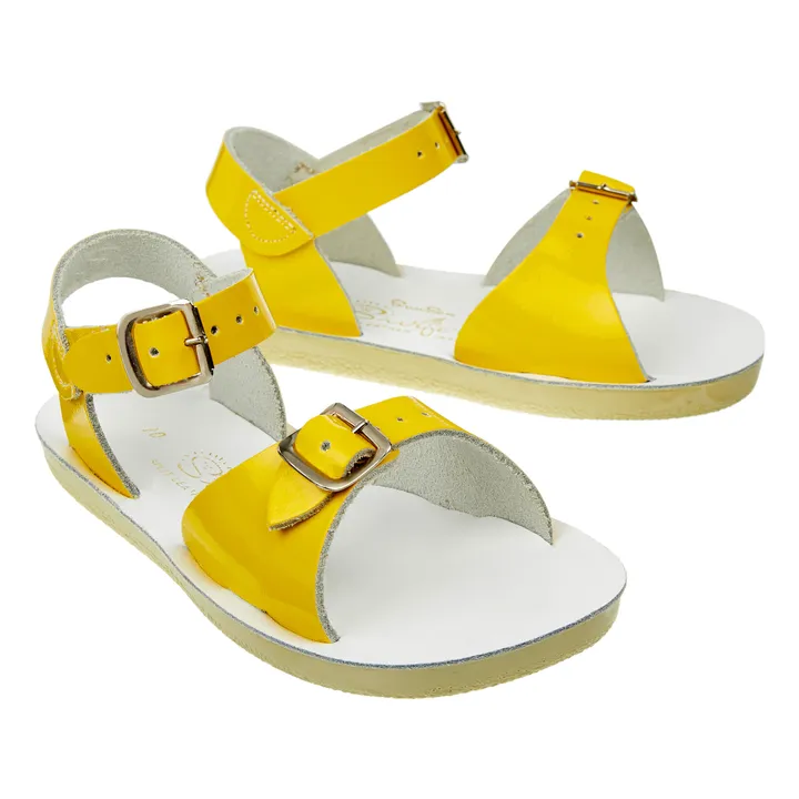 Sandalen aus Leder Waterproof Surfer | Gelb- Produktbild Nr. 0