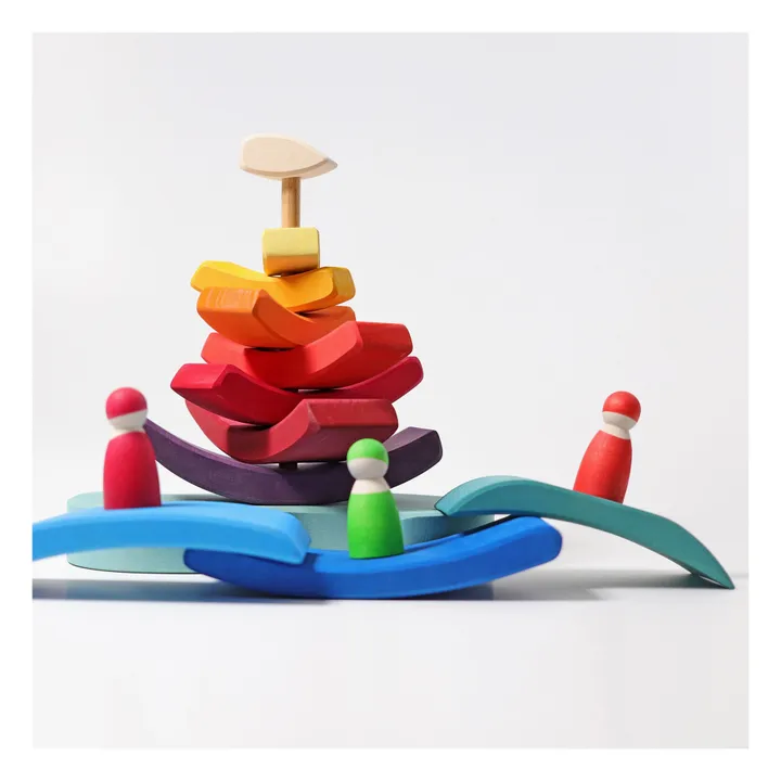 Stacking Tower Wooden Boat- Product image n°3
