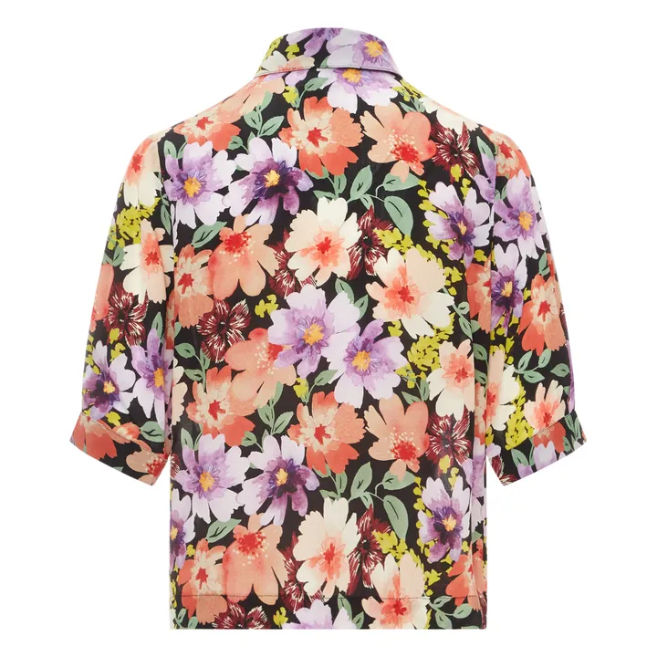 Camisa Seda Flores Suki | Lila- Imagen del producto n°3