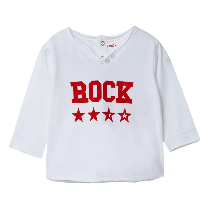 T-shirt Rock Stelle | Bianco- Immagine del prodotto n°0