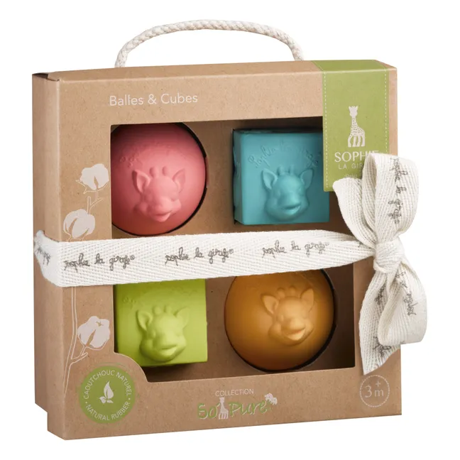 Set de 4 cubos y bolas Sophie La Giraffe