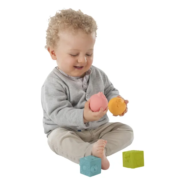 Set de 4 cubos y bolas Sophie La Giraffe