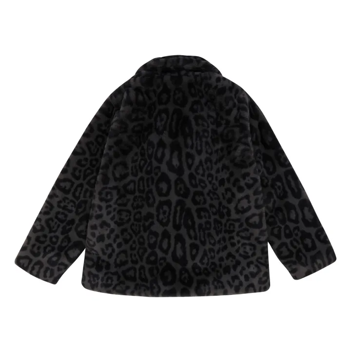 Leopard Fur Coat | Grey- Product image n°3