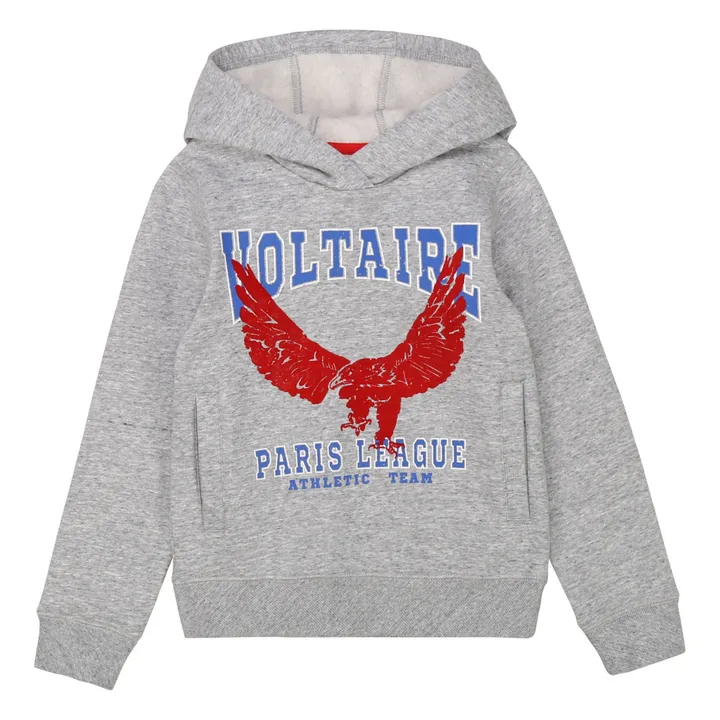 Zadig Voltaire Sweat Capuche Molleton Voltaire Gris clair